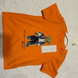 Ralph Lauren Kids Orange Graphic T-Shirt